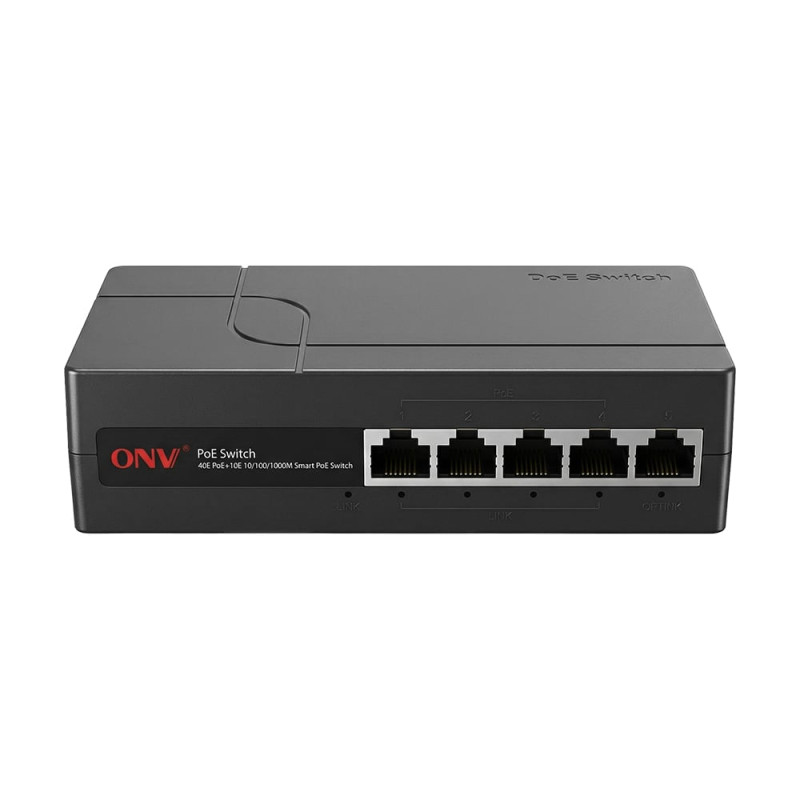 PoE-комутатор некерований 5-портовий ONV ONV-H3054PEBS 4 портами PoE