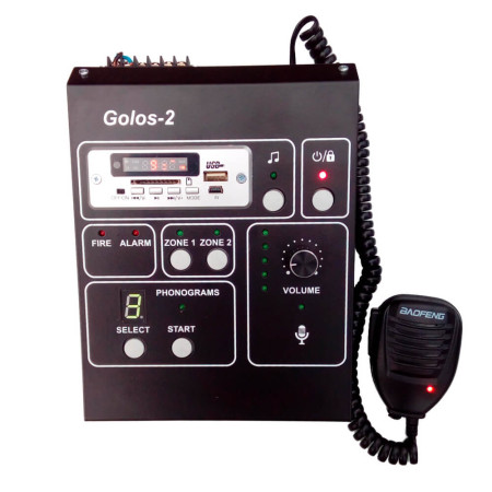 Пульт керування та індикації FONTE GOLOS-2 для системи активного мовного оповіщення