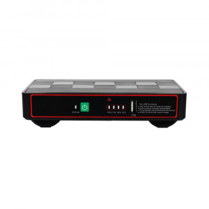 Джерело безперебійного живлення DC UPS Kraft KRF-MUPS-1812 5V/9V/12V/24V/PoE, LiFePO4 12Ah, для роутера і медіаконвертера. Photo 2