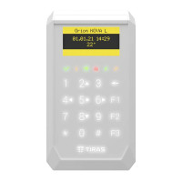 Клавіатура Tiras K-PAD OLED+ White з OLED-дисплеєм та вбудованим зчитувачем NFC/Mifare