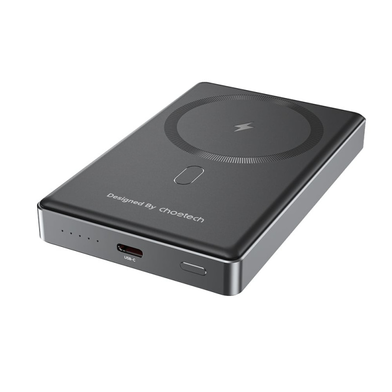 Повербанк 10000mAh Choetech B739 Black QC3.0 PD3.0 бездротова магнітна зарядка