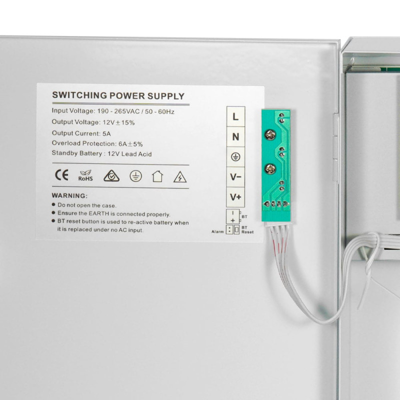 Джерело безперебійного живлення Kraft PSU-1205/8CH