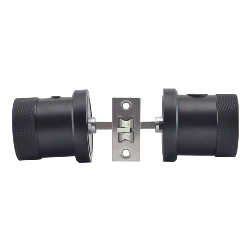 Замок біометричний автономний Trinix TRL-5106BTF Black з Bluetooth, зчитувачем відбитків пальців і карт Mifare