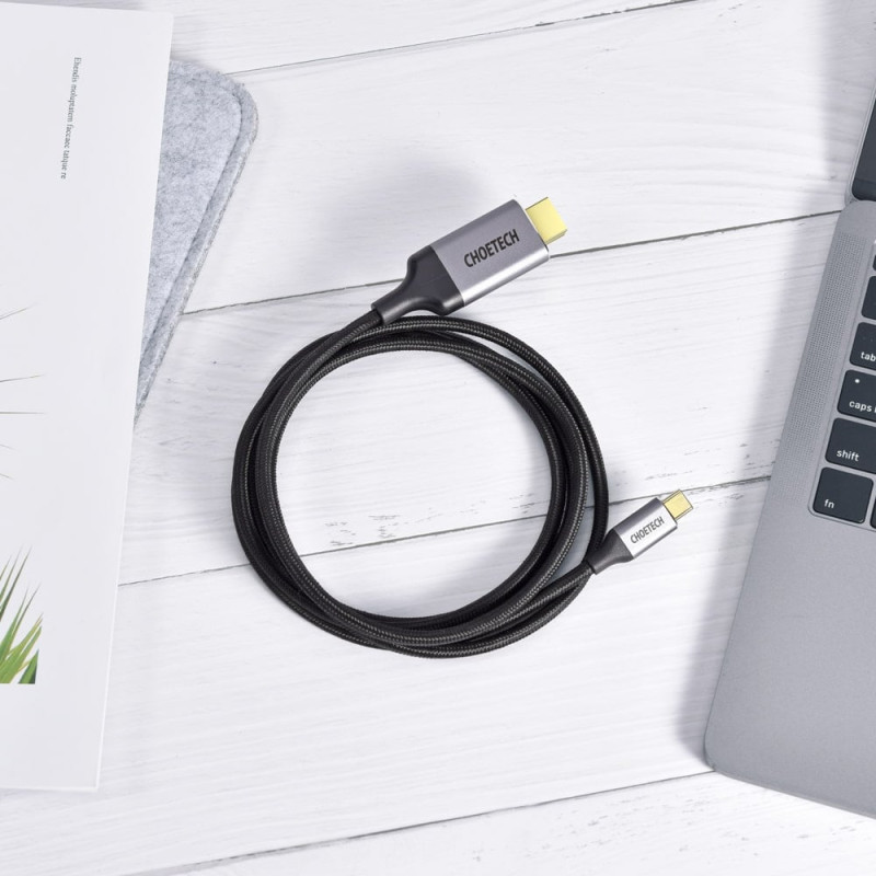 Кабель Choetech CH0021 Black USB-C to HDMI 4K@60Hz 1.8m