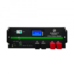 Акумуляторна батарея літій-залізо-фосфатна 48В 5120Втг Kraft KRF-48/100BRM LiFePO4 монтаж в стійку 19 Акумуляторна батарея літій-залізо-фосфатна 48В 5120Втг Kraft KRF-48/100BRM LiFePO4 монтаж в стійку 19