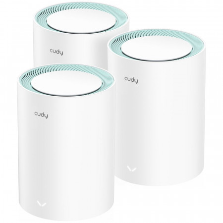 Маршрутизатор WiFi Mesh-система WiFi 5 Cudy M1300 (3-Pack) 3 штуки дводіапазонні гігабітні