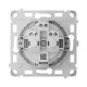 Механізм розетки Ajax OutletCore (basic) vertical [type F] для вбудованої вертикальної розетки Outlet (basic) vertical [type F]