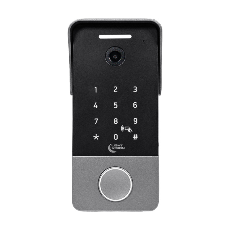 Відеопанель 2Mp Light Vision RIO FHD(KEY) Silver зі зчитувачем Mifare та клавіатурою