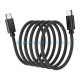 Кабель Choetech XCC-1052 Black USB-C to USB-C Magnetic PD3.1 240W 1.2m