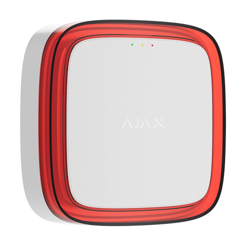 Бездротовий адресний пожежний оповіщувач світловий Ajax EN54 FireProtect (VAD) Jeweller White