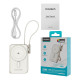 Повербанк 10000mAh Choetech B735 White QC3.0 PD3.0 бездротова магнітна зарядка, вбудований кабель, підставка