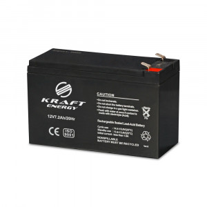 Акумуляторна батарея 12V7.2Ah/20Hr Kraft свинцево-кислотна