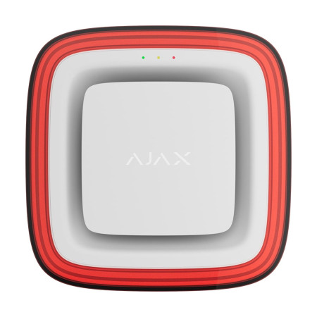 Бездротовий адресний пожежний оповіщувач світлозвуковий Ajax EN54 FireProtect (Sounder/VAD) Jeweller White
