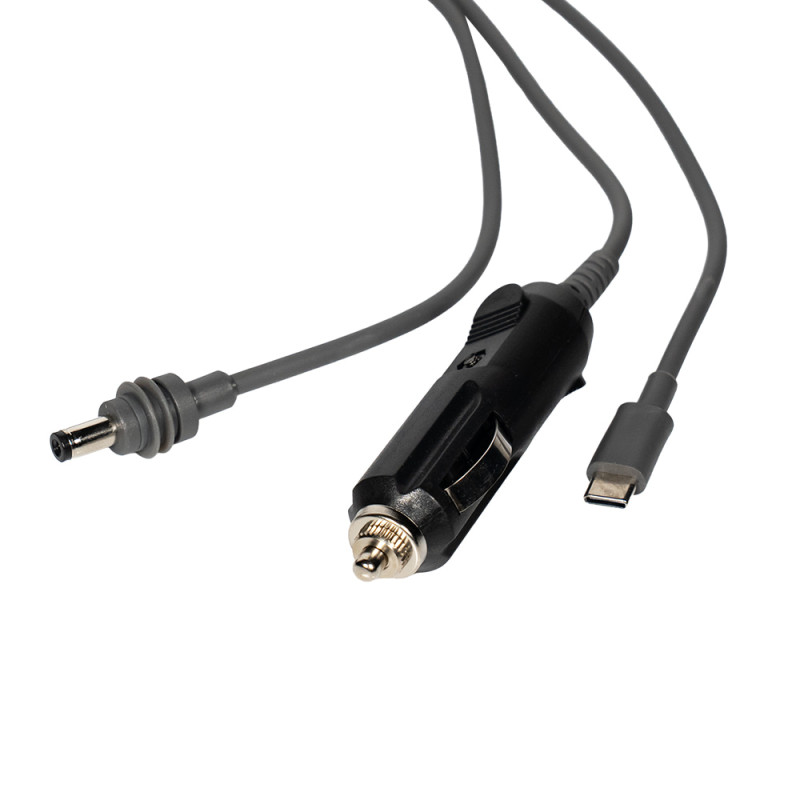 Кабель живлення 3 в 1 для Starlink Mini E-NET автомобільний прикурювач, DC Plug та USB Type-C Plug 5м