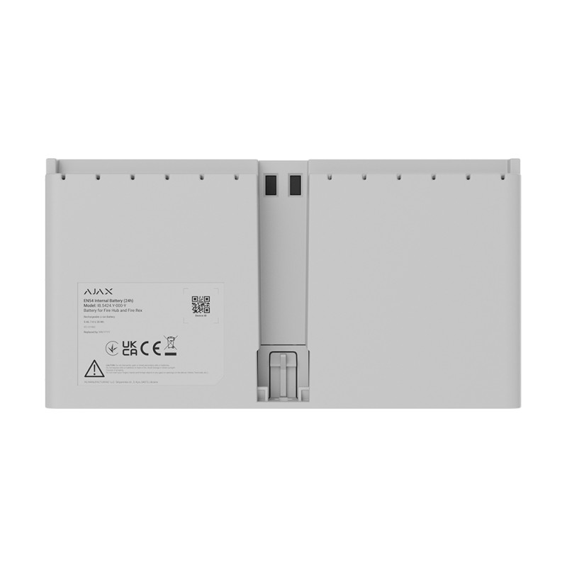 Перезарядна Li-ion батарея Ajax EN54 Internal Battery (24h) White для EN54 Fire Hub Jeweller / EN54 Fire ReX Jeweller