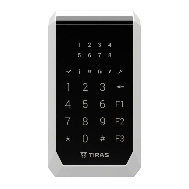 Клавіатура Tiras K-PAD8 Black на 8 індикаторів зон