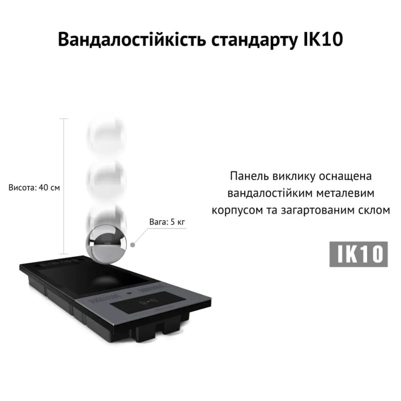 IP-відеопанель багатоабонентська 5Mp Akuvox X915S з екраном 8