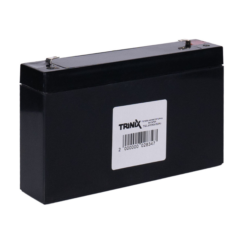 Акумуляторна батарея гелева 6В 7Аг Trinix TGL6V7Ah/20Hr GEL