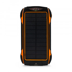 Повербанк з сонячною панеллю 30000mAh Power Bank Kraft KPB-U1830FCSL Orange 18W QC2.0 LED-ліхтар
