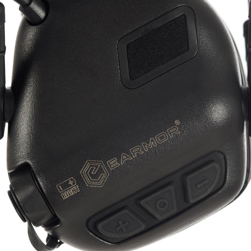 Активні захисні навушники Earmor M32 Plus (BK) Black з гарнітурою
