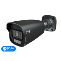 IP-відеокамера 6Mp TVT TD-9462S4-C (D/PE/AW3) Black f=2.8mm, ІЧ+LED-підсвічування, з мікрофоном