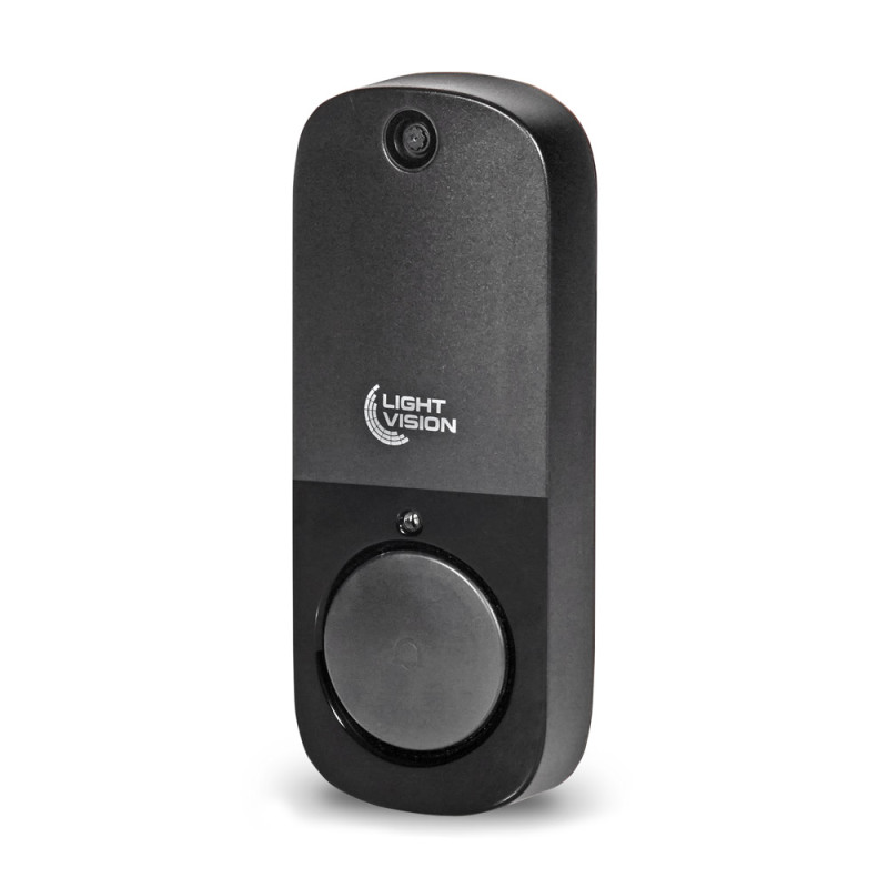 Дверний WiFi дзвінок Light Vision VLC-DR10T(Tuya) Black з ІЧ-датчиком руху