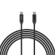 Кабель Choetech XCC-1035 Black USB-C to USB-C PD3.1 240W 1m