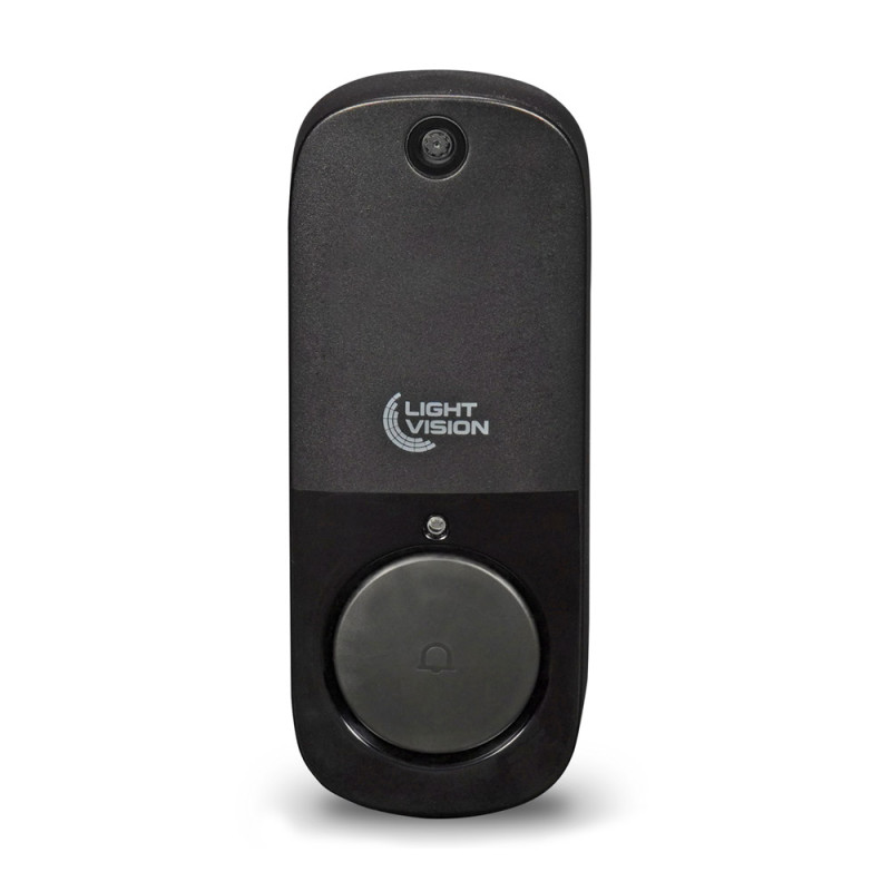 Дверний WiFi дзвінок Light Vision VLC-DR10T(Tuya) Black з ІЧ-датчиком руху