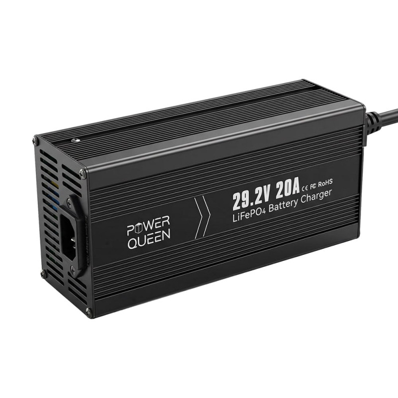 Зарядний пристрій для акумуляторних батарей LiFePO4 29.2V/20A Power Queen P24V20A-BCHA-MINI-X
