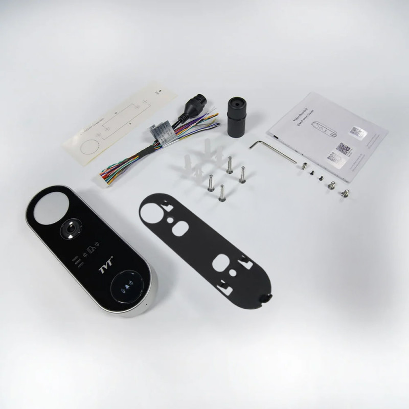 IP-відеопанель з WiFi 2Mp TVT TD-E3110-IC/PE/WF з детекцією облич та зчитувачем Mifare