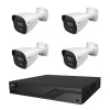 Комплект IP-відеонагляду на 4 камери TVT IP-Video Kit 4x4Mp (B) PoE: 4 циліндричні 4Mp відеокамери + 4-канальний 6Mp відеореєстратор