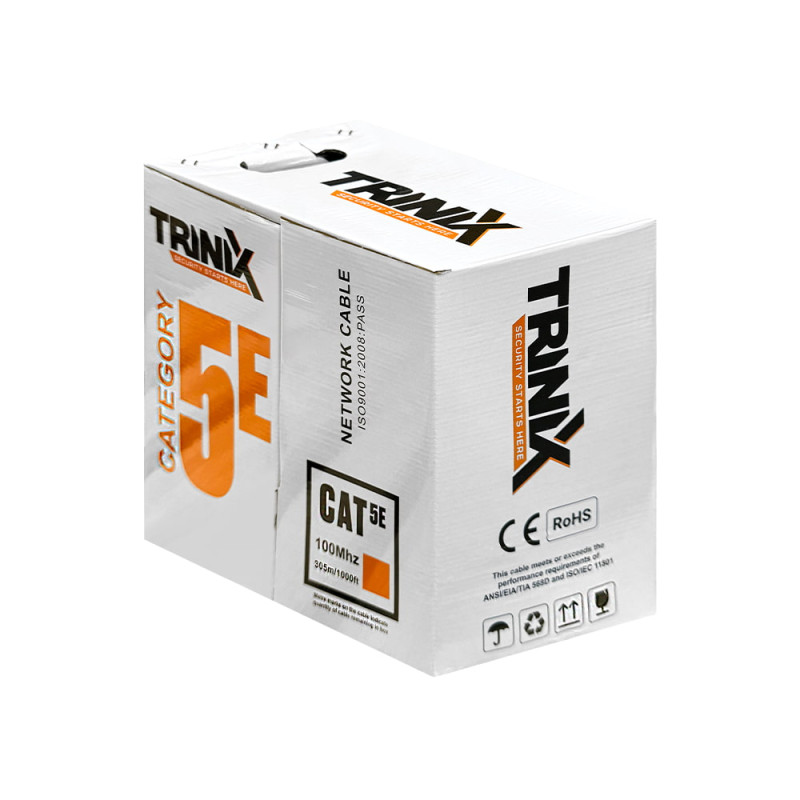 Кабель вита пара UTP CAT5E CCA 0.51mm LDPE Outdoor Trinix 305m