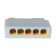 PoE-розширювач на DIN-рейку NVC-POE 4/1000 DIN
