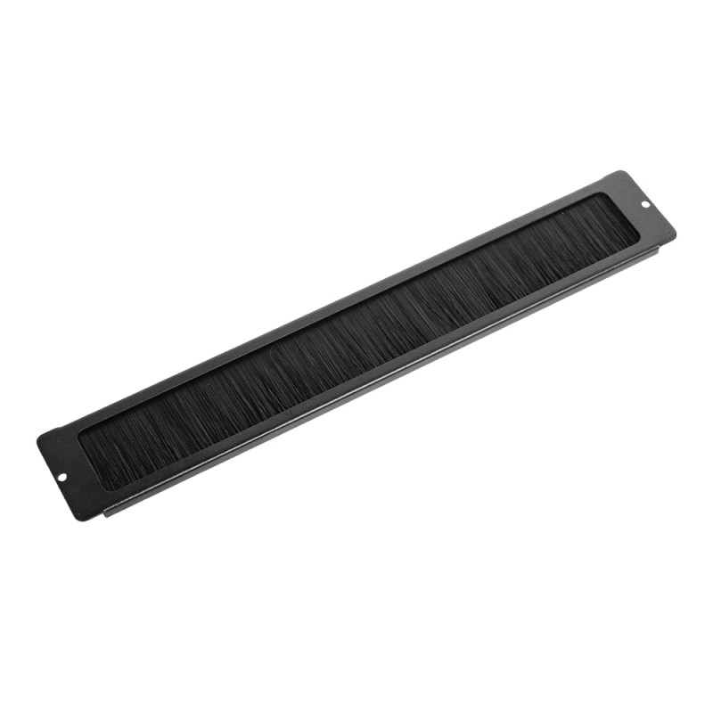Кабельне введення Trinix TRX-1U/CEB Black з щіткою для комутаційної шафи 19