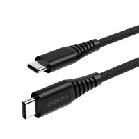 Кабель Choetech XCC-1052 Black USB-C to USB-C Magnetic PD3.1 240W 1.2m