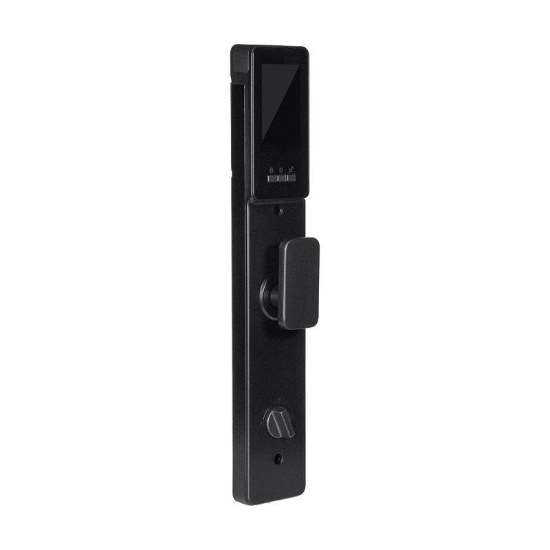 Замок біометричний автономний Trinix TRL-8804BTV Black L/R з Bluetooth та Wi-Fi, розпізнаванням облич, долоней, зчитувачем відбитків пальців і карт Mifare