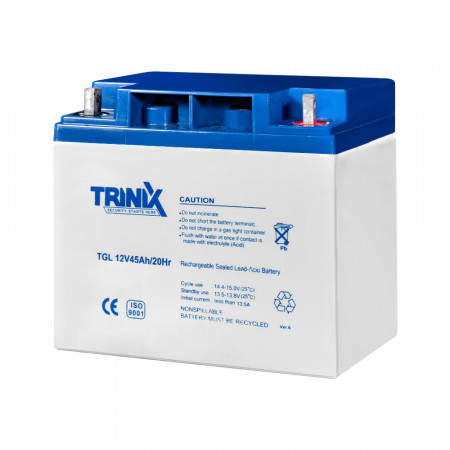 Акумуляторна батарея гелева 12В 45Аг Trinix TGL12V45Ah/20Hr GEL