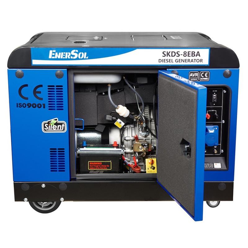 Генератор дизельний 7.5 кВт EnerSol SKD-8EBA