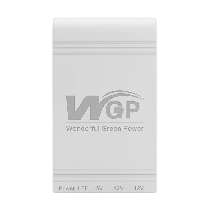 Джерело безперебійного живлення з блоком живлення Mini UPS WGP UPS103C Quick Charge 20000mAh 5V/12V/12V, Li-ion 4*5Ah, для роутера та оптичного терміналу