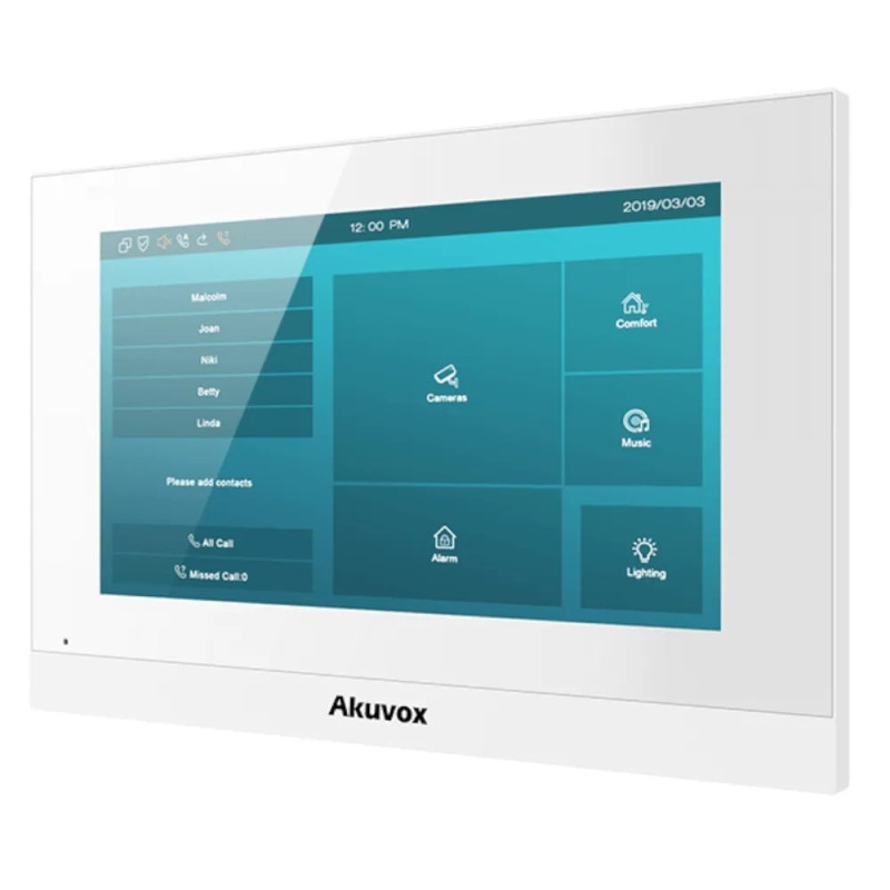 Відеодомофон 7” WiFi Akuvox C315W White SIP Android