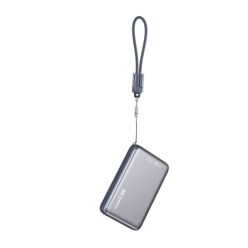 Повербанк 10000mAh Choetech B862 Grey 22.5W QC3.0 PD3.0 бездротова магнітна зарядка MagSafe