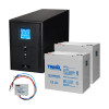 Комплект резервного живлення Kraft PSW2000VA/1600W(LCD)24V UPS + гелева батарея 1143 Вт*г