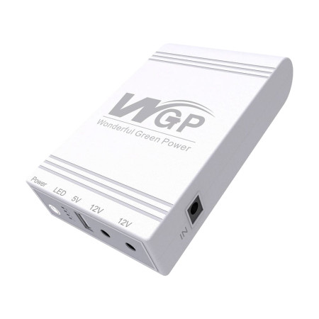 Джерело безперебійного живлення Mini UPS WGP UPS103C 16000mAh 5V/9V/12V, Li-ion 4*4Ah, для роутера і медіаконвертера