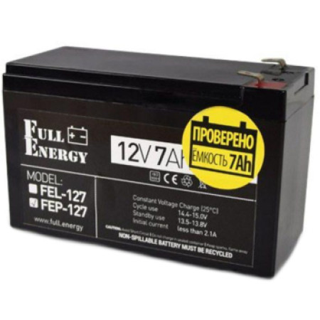 Full Energy FEP-127 7А•г 12В Свинцево-кислотна акумуляторна батарея