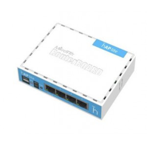 MikroTik hAP lite (RB941-2nD) 2.4GHz Wi-Fi точка доступу з 4-портами Ethernet для домашнього використання