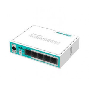 MikroTik hEX lite (RB750r2) 5-портовий маршрутизатор