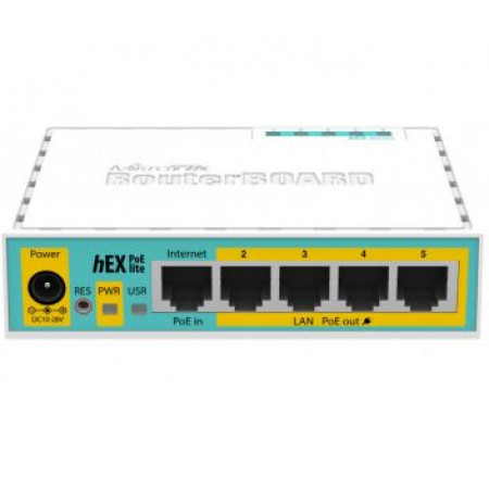 MikroTik hEX PoE lite (RB750UPr2) 5-портовый маршрутизатор