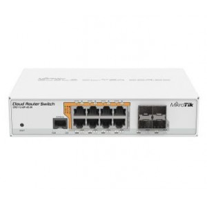 MikroTik CRS112-8P-4S-IN 8-портовый управляемый PoE коммутатор