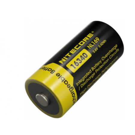 Nitecore NL169 Li-Ion CR123A 3.6V (950mAh) Аккумулятор литиевый