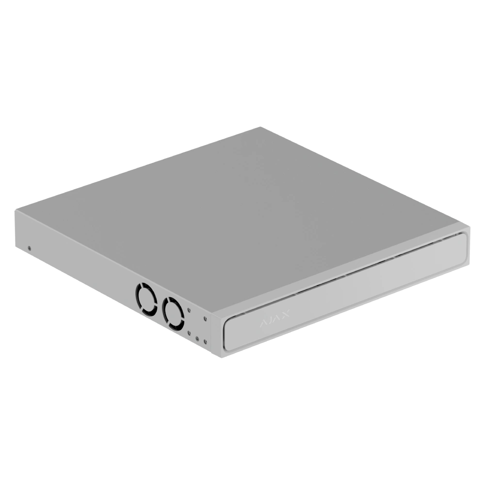 Ajax NVR H2D16PAC (16ch) white HDMI 4K 16Тб PoE Відеореєстратор